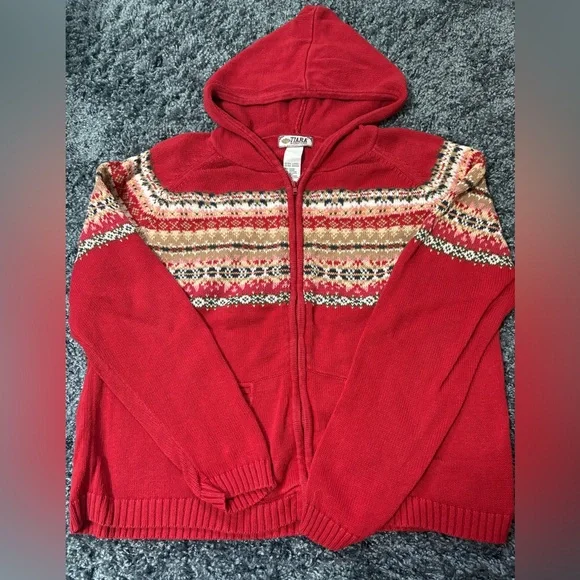 TIARA | Women’s Vintage Full Zip Sweaters - Picture 3 of 4